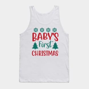 Babys First Christmas Tank Top